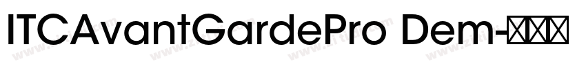 ITCAvantGardePro Dem字体转换